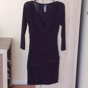 BisouBisou black ruched bodycon dress
